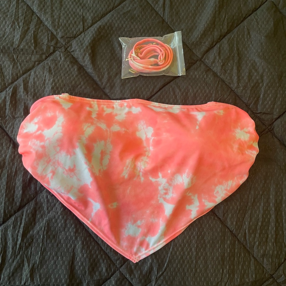 Aeropostale Pink Tie-Dye Bikini Top